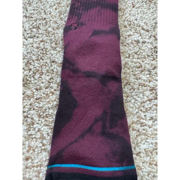 NWT - STANCE Socks, NBA Logoman Crew Socks,  size Large, Dye Maroon - Picture 6 of 6